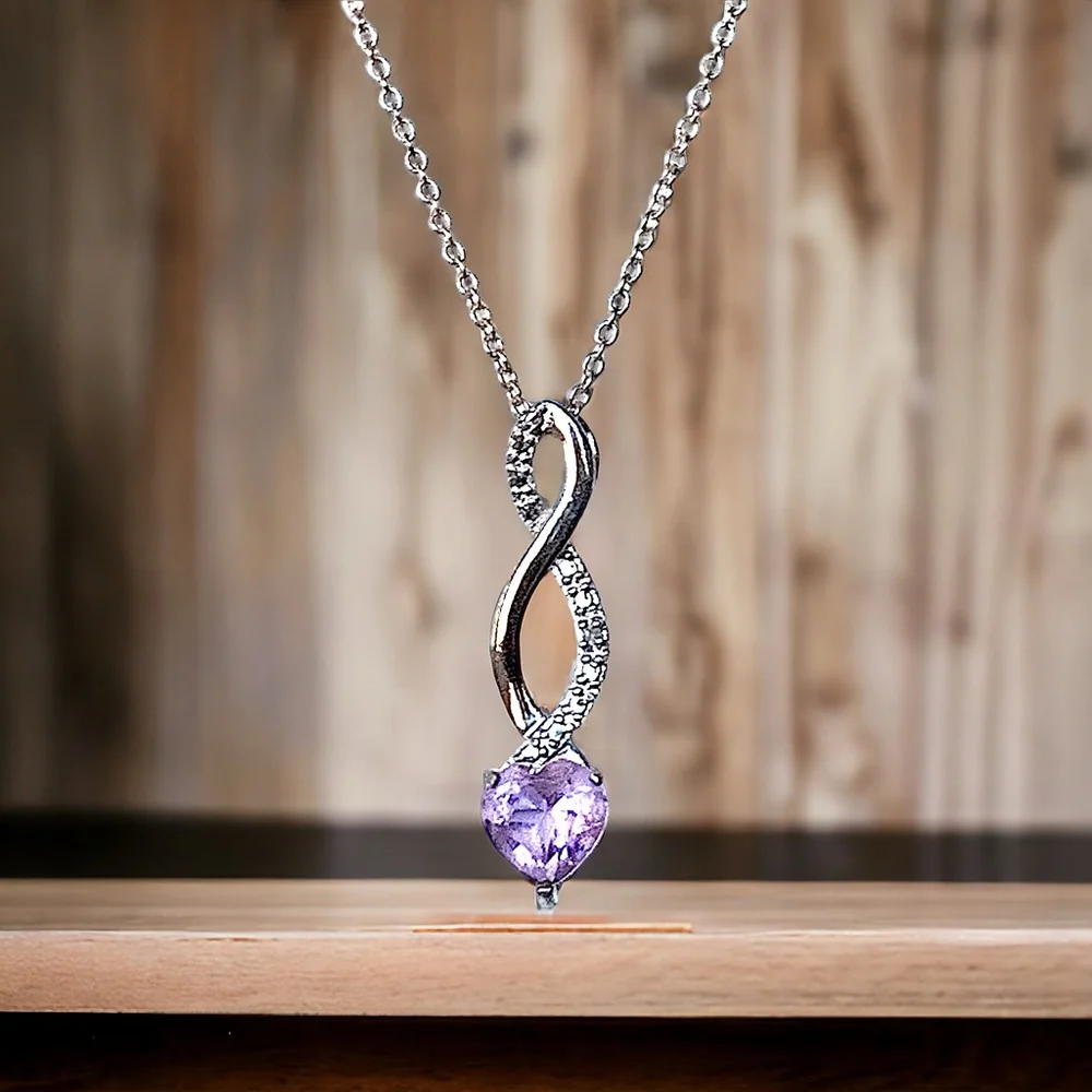925 Sterling Silver Necklace Marsala